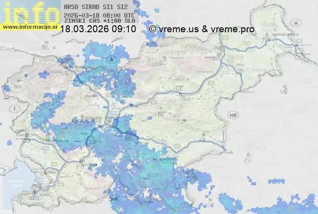 Radarska karta padavin