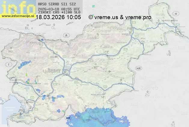 Radarska karta padavin