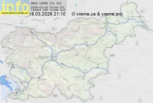 Radarska karta padavin