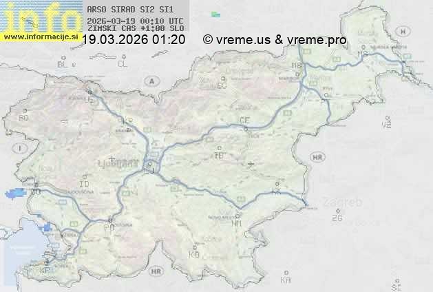 Radarska karta padavin