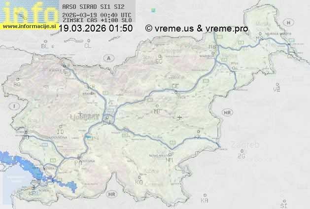 Radarska karta padavin