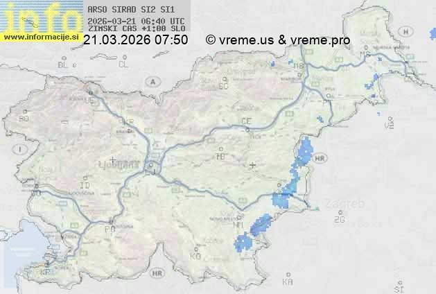 Radarska karta padavin