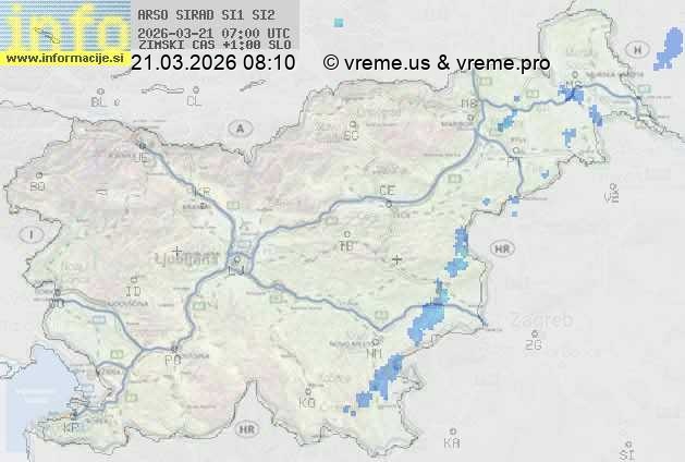 Radarska karta padavin