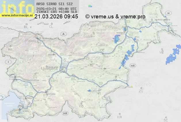 Radarska karta padavin