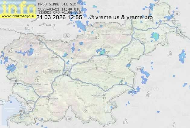 Radarska karta padavin