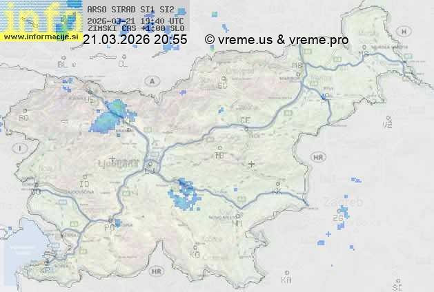 Radarska karta padavin