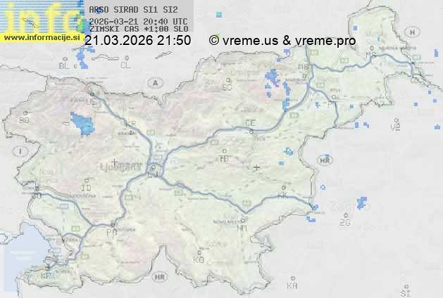 Radarska karta padavin