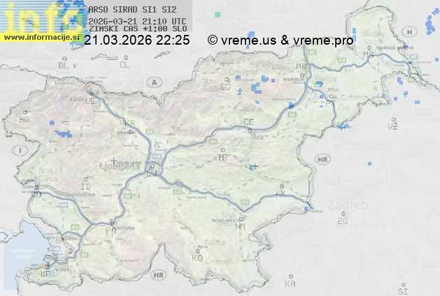 Radarska karta padavin