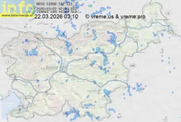 Radarska karta padavin