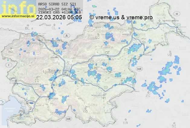 Radarska karta padavin