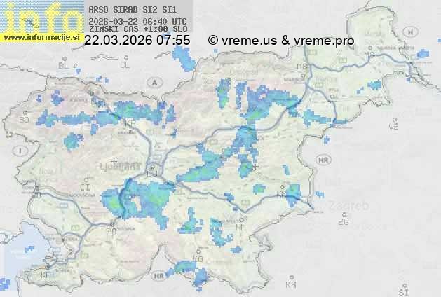 Radarska karta padavin