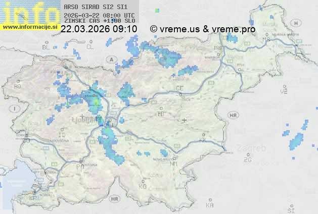 Radarska karta padavin