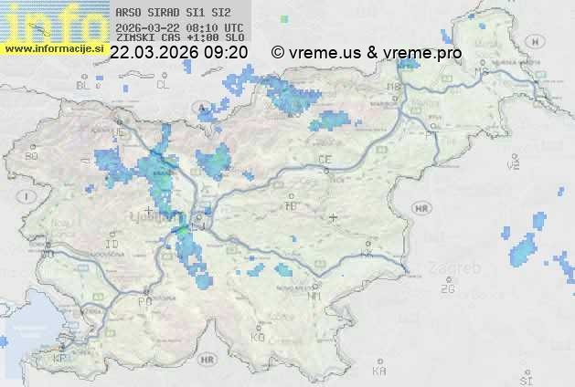 Radarska karta padavin