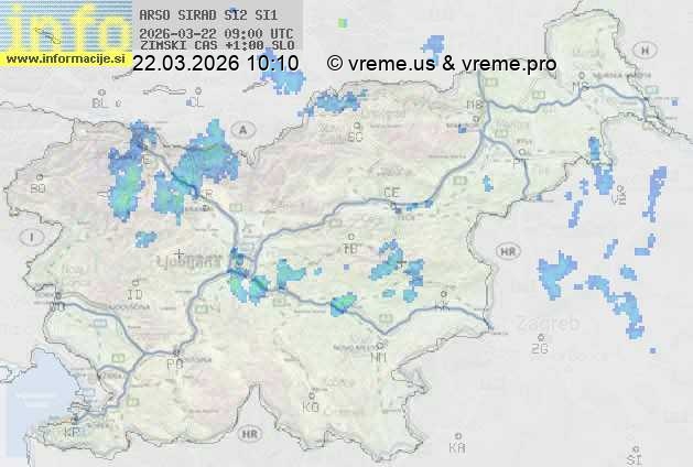 Radarska karta padavin