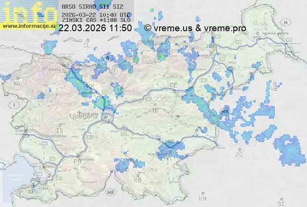 Radarska karta padavin