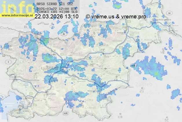Radarska karta padavin