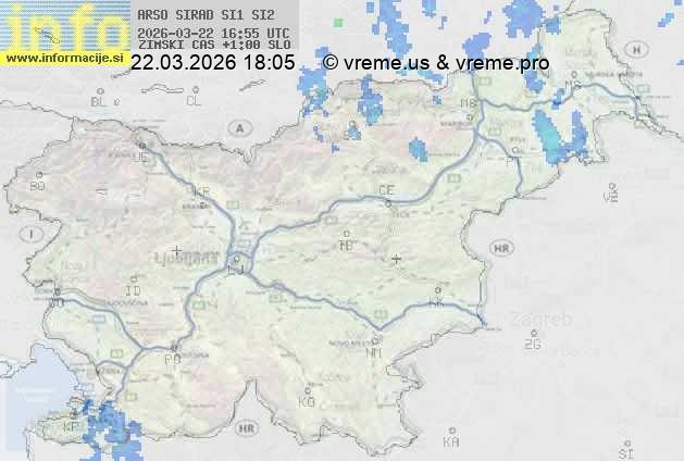 Radarska karta padavin