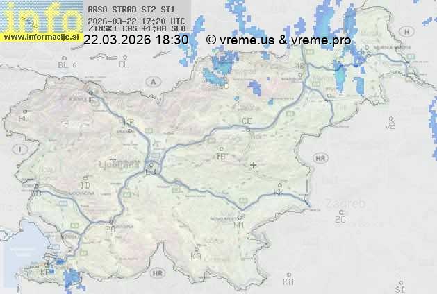 Radarska karta padavin