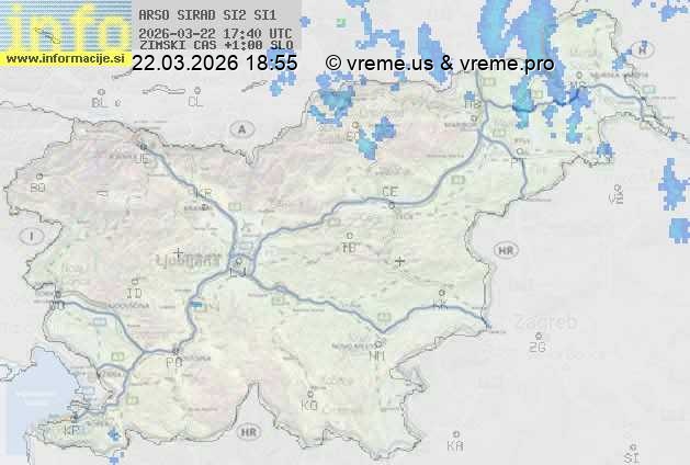 Radarska karta padavin