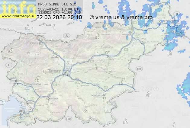 Radarska karta padavin