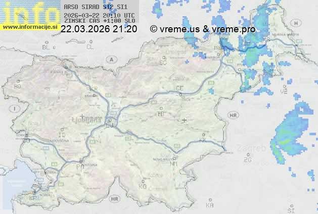 Radarska karta padavin