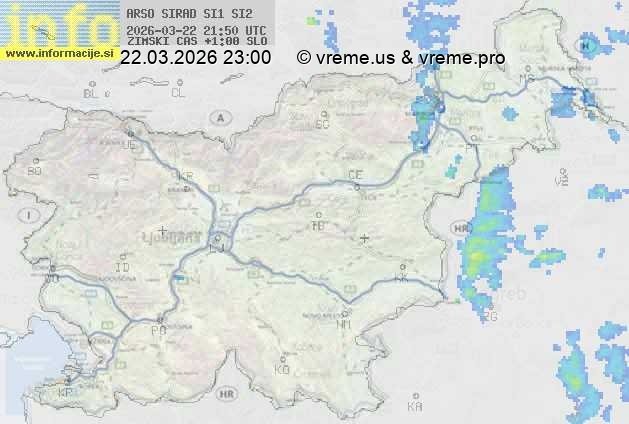 Radarska karta padavin