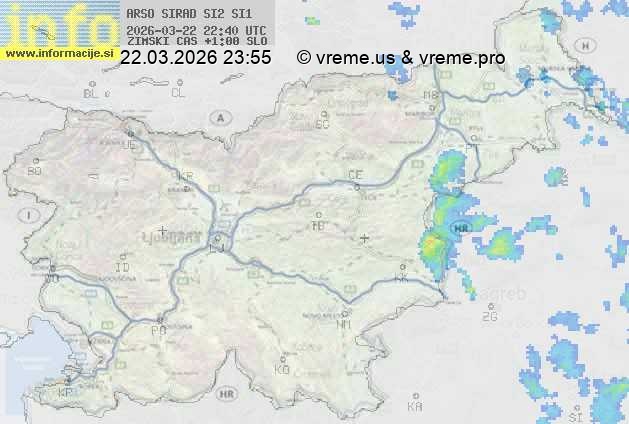 Radarska karta padavin