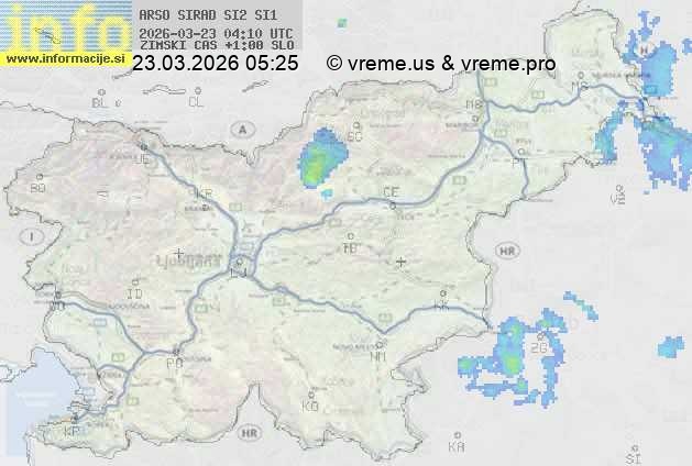 Radarska karta padavin