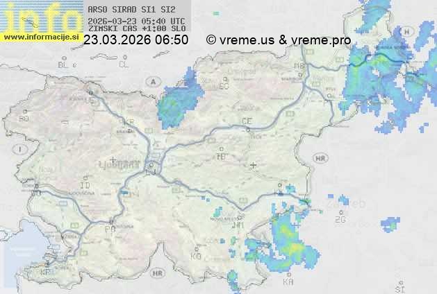 Radarska karta padavin