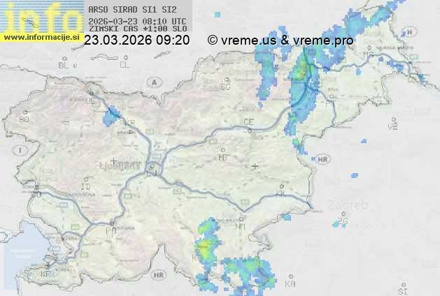 Radarska karta padavin