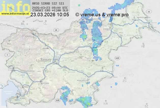 Radarska karta padavin