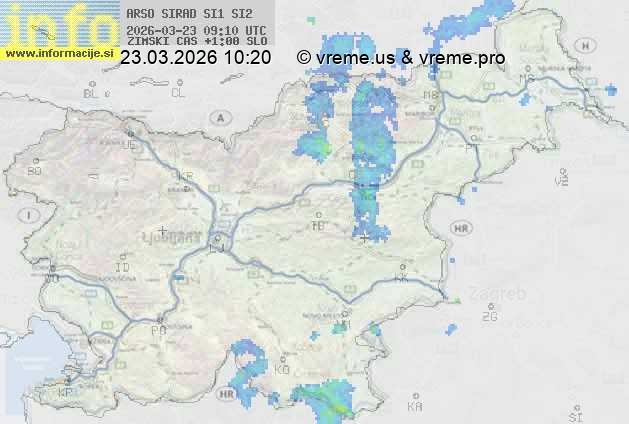 Radarska karta padavin