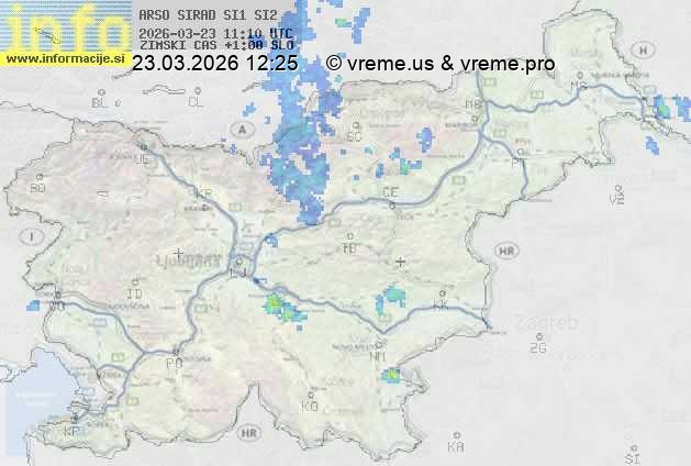 Radarska karta padavin