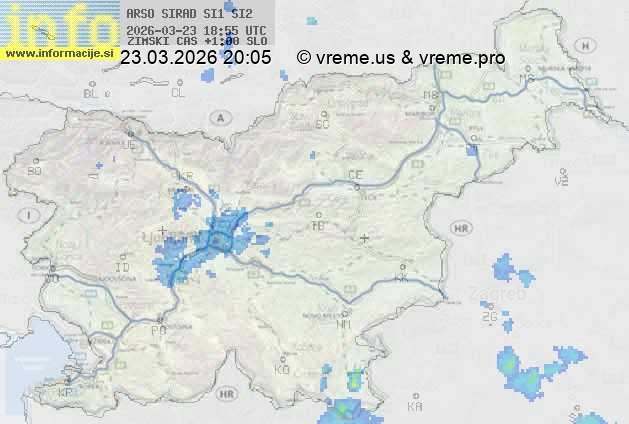 Radarska karta padavin