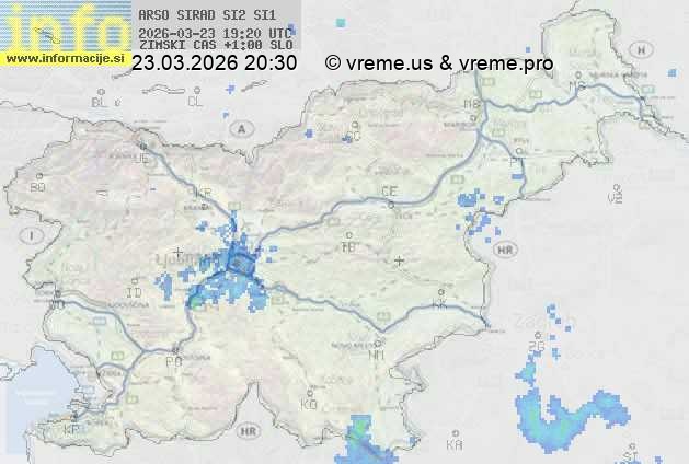 Radarska karta padavin