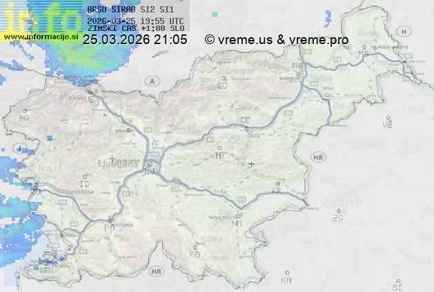 Radarska karta padavin