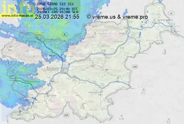 Radarska karta padavin