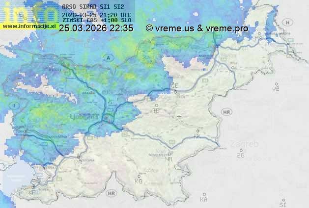 Radarska karta padavin