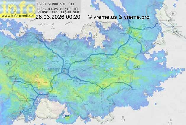 Radarska karta padavin