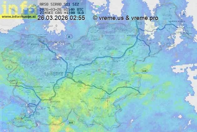 Radarska karta padavin