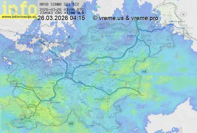 Radarska karta padavin