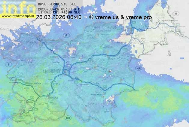 Radarska karta padavin