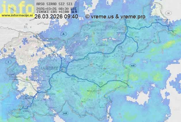 Radarska karta padavin