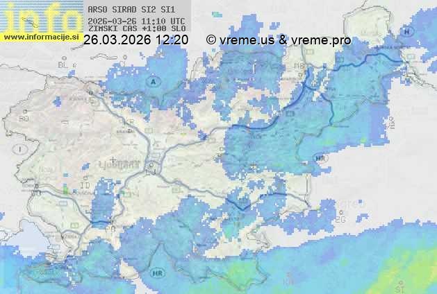 Radarska karta padavin