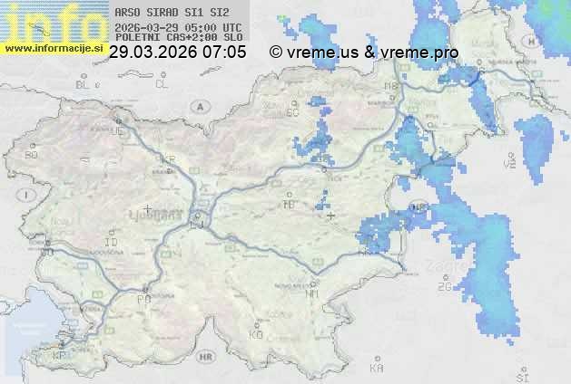 Radarska karta padavin