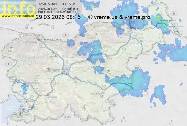Radarska karta padavin