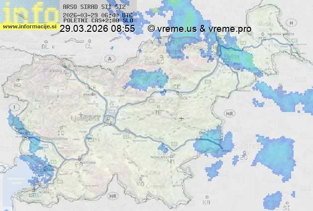 Radarska karta padavin