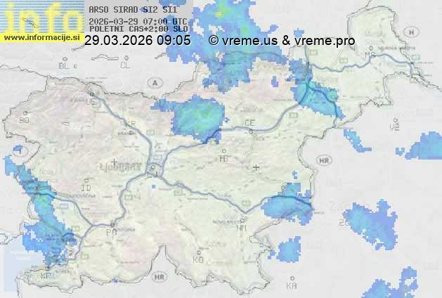 Radarska karta padavin