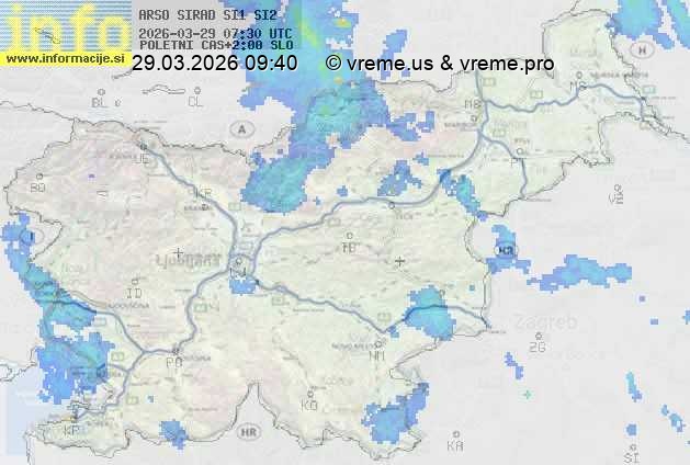 Radarska karta padavin