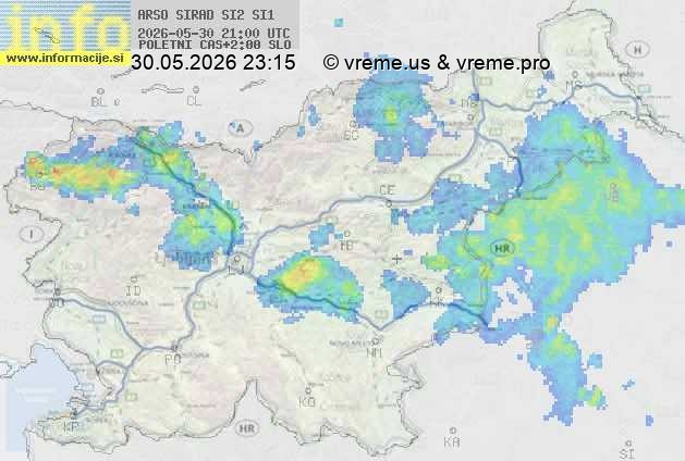 Radarska karta padavin